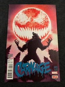 Carnage 3 2nd Print BLUE DELL MUNDO Variant Cover 2016 small print run Marvel - Picture 1 of 1