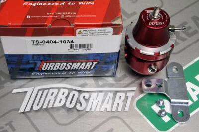 Turbosmart FPR8 Fuel Pressure Regulator EFI 1:1 35-80 PSI -8 AN Red TS-0404-1034 - Image 1 of 4