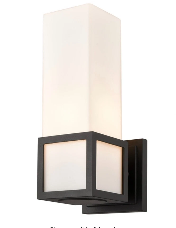 Aplique de pared DVI DVP6911 negro martillado Chicago EXTERIOR Foto 1 de 4