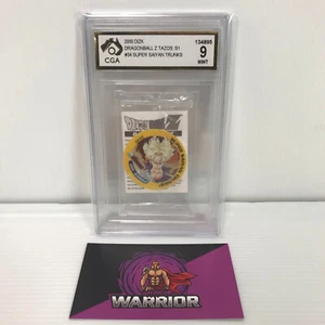 CGA 9 34/40 Super Saiyan Trunks Series 1 SEALED tazo dizk Dragon Ball Z DBZ - Picture 1 of 5