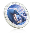 Médaille commémorative ours polaire arctique monde protection des animaux pièce d'argent cadeaux