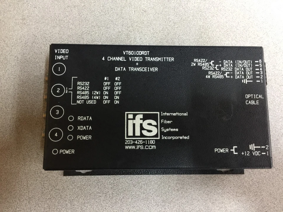NUEVO SIN CAJA TRANSMISOR DE VIDEO IFS 4 CANALES + TRANSMISOR DE DATOS VT6010DRDT Foto 1 de 4