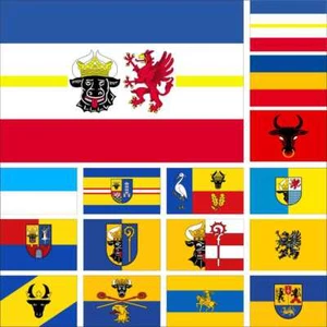 Deutschland Mecklenburg Vorpommern Flagge Pommern Wends Parchim Rostock Schwerin - Bild 1 von 20