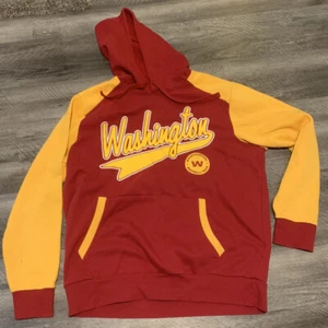 Felpa con cappuccio vintage NFL Washington Redskins calcio abbigliamento squadra taglia media - Foto 1 di 4