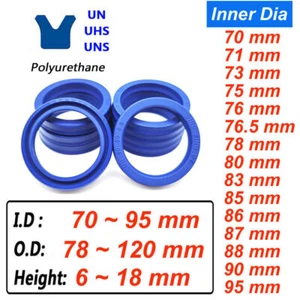 I.D Ø 70~98mm / H 6~18mm UN/UNS/UHS PU U-cup Piston Hydraulic Rod Oil Seal Rings - Picture 1 of 6