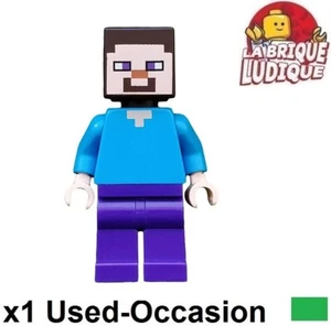LEGO Figürchen Minifig Minecraft Steve Dark Purple Violett Beine min009 mit Used - Bild 1 von 1