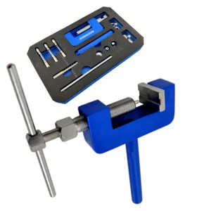 Motorcycle Chain Breaker and Riveting Tool, Heavy Duty Chain Splitting Kit - Picture 1 of 6