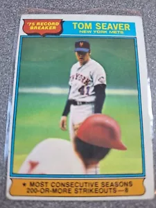 1976 Topps - '75 Record Breakers Tom Seaver #5 k84 - Picture 1 of 2