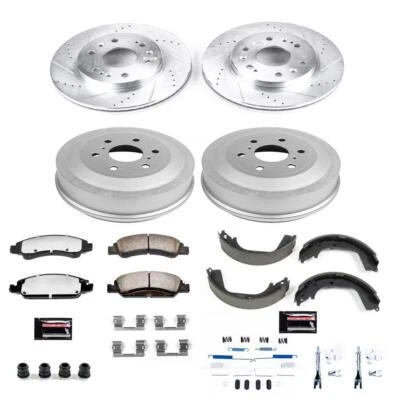 PowerStop Drum Brake Kit Front and Rear - Fits Chevrolet Silverado 1500 2009-201 Foto 1 de 4