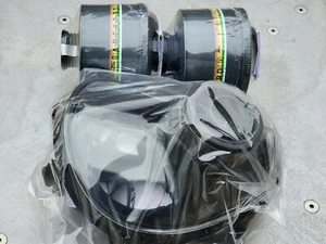 SGE 150 Gas Mask +2 New NATO 40mm NBC/CBRN Filters New Production MED/REG 1/2028 - Picture 1 of 9