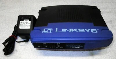 LINKSYS BEFSR41 V2.1, 4~PORT ETHERNET WIRED ROUTER SWITCH, W/POWER CORD, TESTED - Image 1 of 4