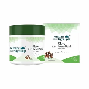Kulsum's Kaya Kalp Clove Anti Acne Pack For Oily Skin 50 gm Free Ship V412 - Picture 1 of 5