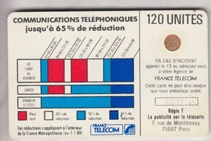 VARIETE TELECARTE CORDON BLANC .. 120U Ko59 SC4OB TRAIT+GOUTTE BLEU V° 8891 C.?€ - Picture 1 of 2