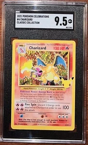 Pokemon Celebrations Charizard Classic Collection 2021 8012203 SGC 9,5 - Imagen 1 de 2