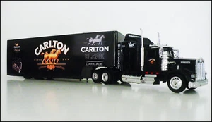 KENWORTH W900 Black Semi Trailer 1/43 Trucks Carlton Black Graphics - Picture 1 of 6