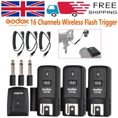 Godox CT-16 Wireless 16 Channels Flash Radio Trigger Transmitter Receiver Kit - Image 1 of 4