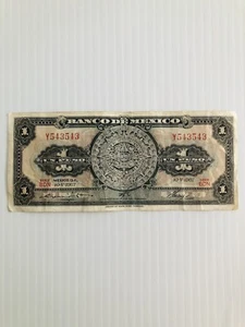 Mexico 1 Peso 1967 Repeater Serial Number Ladder 543543 - Picture 1 of 3