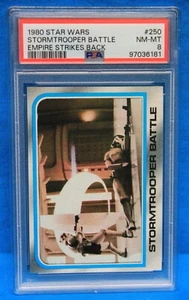 1980 TOPPS STAR WARS ESB # 250 STORMTROOPER BATTLE PSA 8 NM-MT # 97036181 - Picture 1 of 2