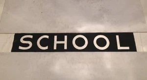 Sheffield Bus Destination Blind 1810 1979 37"- School - Picture 1 of 2