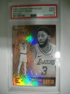 ANTHONY DAVIS 2019-20 Panini Chronicles Essentials Bronze #232 PSA MINT 9 Lakers - Picture 1 of 1