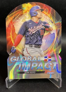 2022 Bowman's Best Refractor Global Impact JUAN SOTO Lava Refractor /50 Padres - Picture 1 of 3
