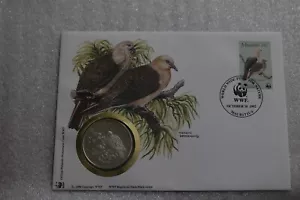 π§ π²πΊ MARITIUS WWF 30 YEARS COIN COVER B48 #26 - Picture 1 of 5