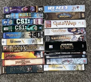 Lot Of 40 Vintage PC CD-ROM Computer Video Games! - Picture 1 of 23