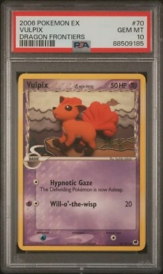  💎 Vulpix 70/101 PSA 10 GEM MINT Pokemon EX Dragon Frontiers 2006 - Image 1 of 2