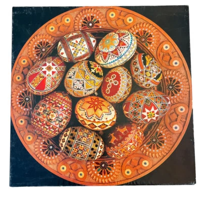 Vintage 1977 Springbok Circular Puzzle Ukrainian Folk Art Eggs Complete GUC - Image 1 of 4