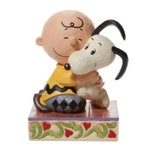 Jim Shore Peanuts Charlie Brown Hugging Snoopy Figurine 6007936 - Picture 1 of 5