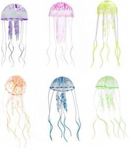 Aquarium Dekoration, Leuchtende Quallen, Künstliche Quallen, Aquarium Deko, 6PCS - Bild 1 von 12