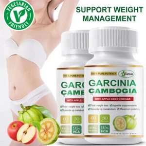 Cápsula Garcinia Cambogia con ACV - Pérdida de peso - Grasa de campana - Quemar grasa 3000 mg - Imagen 1 de 11
