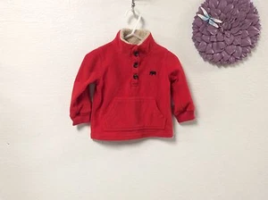 Carters Kleinkind Pullover Fleece-Stil Mantel Größe 12 Monate rot Elefant 135 - Bild 1 von 3