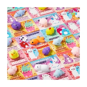 JOYIN 28 Packs Valentines Day Squishy Toy Gift Cards for Kids, Kawaii Mochi t... - Picture 1 of 7