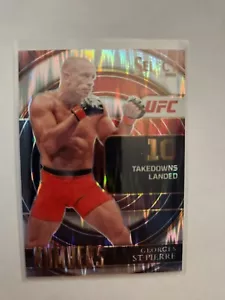 2022 Panini UFC Select George St-Pierre #11 Zahlen Silber Flash Prizm SP - Bild 1 von 2
