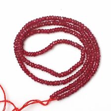 Natural Pink Sapphire Rondelle Shape Beads 16 Inch Strand 3  MM Gemstone Beads