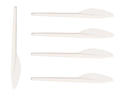 TRENDSKY 500 Stabil Messer 165mm weiß Besteck Plastikbesteck Plastikmesser Plastik Messer