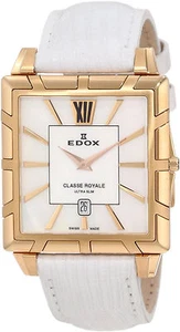 Swiss Made EDOX Classe Royale Ultra Slim MOP Dial Ladies Watch 26022-357R-NAIR - Picture 1 of 5