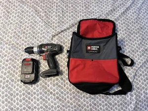 Porter-Cable PC1800D 18V 18 Volt 1/2" Bohrmaschine und Akku und Tasche - Bild 1 von 10