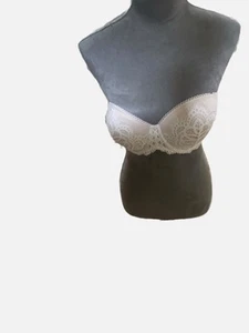 Sujetador Victoria Secret Mujer Dream Angel Sin Tirantes Bajo Alambre PushUp Blanco.32DDD. - Imagen 1 de 6