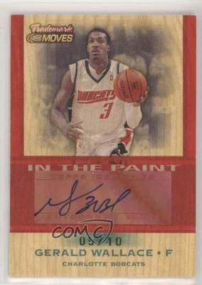 Topps Trademark Moves 2007 tinta roja en la pintura/10 Gerald Wallace #TI-GW automático Foto 1 de 2
