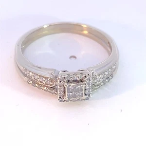 Damen Diamant Hochzeit Set 45 Diamanten 0,49 Karat T.W. 10 Karat Weißgold (MI1066408) - Bild 1 von 6