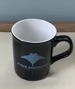 Taza de café coleccionable de colección rara Steve Backshall Ocean Live tour manta ray  - Imagen 1 de 5