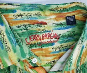 Jerry Garcia Excelsior Shirt Mens XL Long Sleeve Button Up Novelty Print - Picture 1 of 10