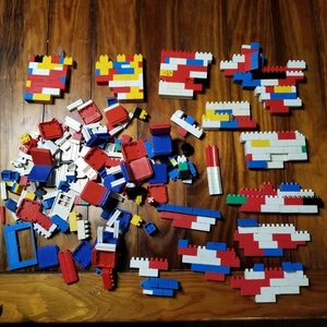 Vtg Lot Of Mixed Lego Pieces Blocks House Colorful CRT - Picture 1 of 14