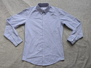 Mizzen+Main Shirt Mens Small Gingham Button Down Trim Fit LEE-S20-42008 - Picture 1 of 14