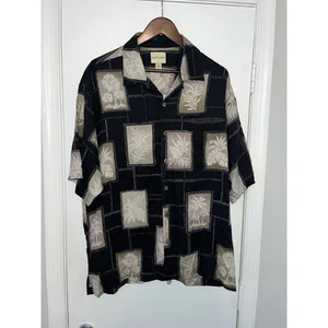 Joseph&Feiss 100% Silk Button up Mens XL Hawaiian  - Picture 1 of 4