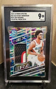 2023-24 SGC 9 MT Panini Spectra Scoot Henderson RC Rookie Next ERA Patch /99  - Picture 1 of 4