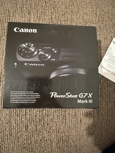 Canon PowerShot G7X Mark III 20.1MP 4K Digital Camera Black - same day dispatch  - Picture 1 of 13