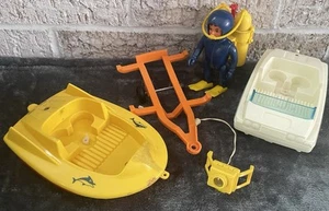 Vintage 60er Billy Blastoff Scuba Diver Set Eldon Toys selten Tauchzubehör - Bild 1 von 24